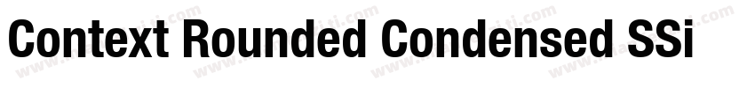 Context Rounded Condensed SSi Bold Condensed字体转换